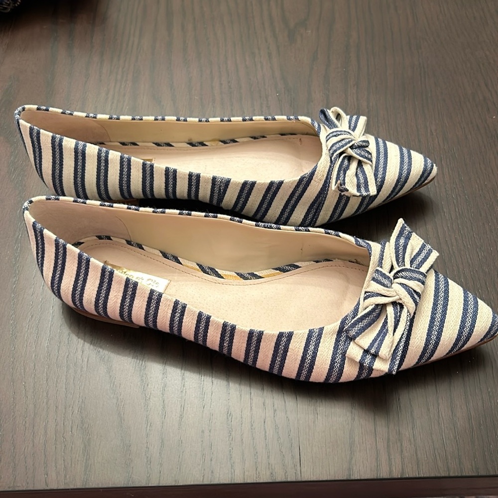Louise et Cie Pointed Striped Flats
